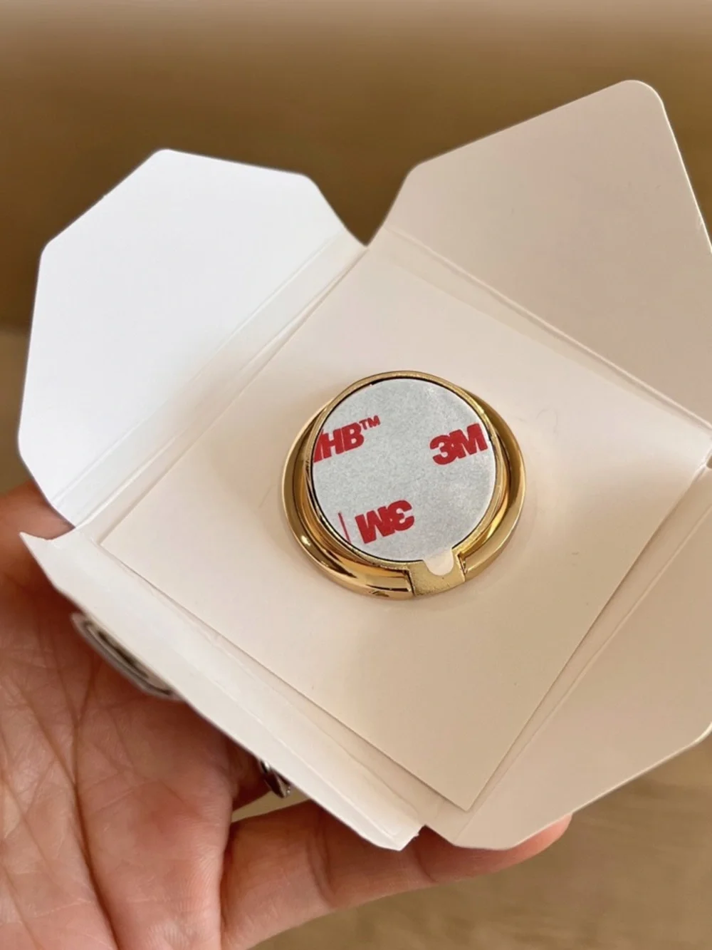 Chanel Beaute Gold Phone Ring Holder